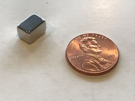3/8" x 1/4" x 1/4" Neodymium Block Magnet
