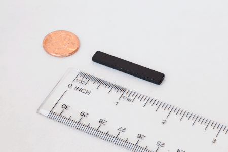 1 1/2" x 1/4" x 1/10" Neodymium Block Magnet (Epoxy Coated)