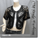 Applique Embroidery Mesh Shrug Bolero Top Black