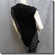 Asymmetric Ruched Stripe Patchwork Tunic Top Black