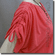 Boat Neckline Drawstrings Blouse Top w/ Necklace Pink