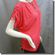 Boat Neckline Drawstrings Blouse Top w/ Necklace Pink