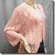 Chic Eyelet Front Tie Cardigan Sweater Top Orange