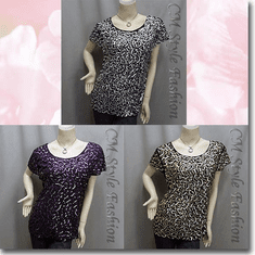 Chic Sequined Embroidery Fashion Blouse Top Series