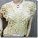 Crochet Eyelet Shrug Bolero Cardigan Topper Yellow