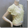 Crochet Eyelet Shrug Bolero Cardigan Topper Yellow