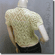 Crochet Eyelet Shrug Bolero Cardigan Topper Yellow