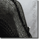 Crochet Knit Eyelet Sequined Beaded Boxy Sweater Top Black