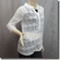 Crochet Lace Kaftan Shirt Layering Tunic Top Off White