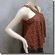 Cute Floral Babydoll Swing Camisole Blouse Top Brown