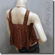 Cute Floral Babydoll Swing Camisole Blouse Top Brown