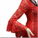 Deep V Neckline Sexy Lace Lady Tunic Top Red