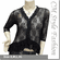 Floral Lace Sheer Cardigan Blouse Top Black
