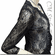 Floral Lace Sheer Cardigan Blouse Top Black