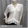 Floral Laced Sheer Cardigan Top White