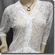 Floral Laced Sheer Cardigan Top White