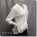 Floral Laced Sheer Cardigan Top White