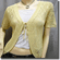 Front Tie Eyelet Crochet Cardigan Sweater Top Beige