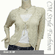 Front Tie Silvery Thread Crochet Knit Cardigan Top Beige
