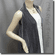Glittering No-Sew Flowy Layering Vest Top Gray