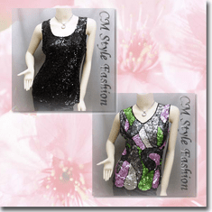 Glittering Sequin Tank Vest Top Series
