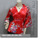 Japan Kimono Style Top Red