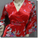 Japan Kimono Style Top Red