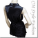 Japanese Kimono Sleeveless Blouse Top Deep Blue