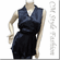Japanese Kimono Sleeveless Blouse Top Deep Blue