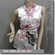 Japanese Kimono Sleeveless Floral Tank Top White