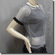 Net Mesh Lace Pullover and Black Camisole Top Set Black Silvery