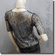 Net Mesh Pullover and Silver Camisole Top Set Black Silver