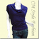 Off / One Shoulder Cowl Ruch Blouse Purple