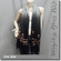 Ombre Fringe Floral Embroidery Scarf Drape Shawl Black Gray