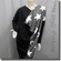 Patchwork Star Pattern Drapy Tunic Smock Top Black