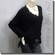 Ribbed Knit Grunge Shredded Boxy Sweater Pullover with Rips Top Black