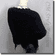 Ribbed Knit Grunge Shredded Boxy Sweater Pullover with Rips Top Black