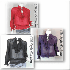 Ruffle Chiffon Blouse Top Series