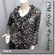 Ruffle Pleated Flute Semi Sheer Top Black