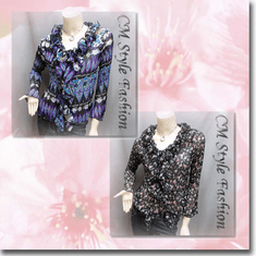 Ruffle Pleated Flute Semi Sheer Top Series