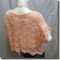 Scallop Edge Knit Mesh Sweater Top Pink