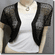 Sequin Crochet Shrug Bolero Topper Black