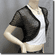 Sequin Crochet Shrug Bolero Topper Black