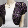 Sequined Embroidered Short Bolero Top Purple