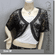 Sequined Embroidery Shrug Bolero (Short Sleeves) Black