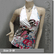 Sexy Floral Halter Back Tie Silky Satin Bare Back Top White