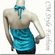 Sexy Halter Back Tie Silky Satin Bare Back Top Blue