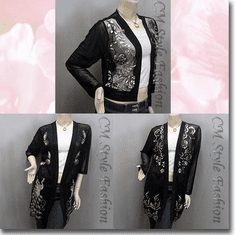 Sheer Sequined Embroidered Beaded Cardigan Series