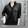 Sheer Twisted Blouse Shirt Top Black