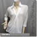 Sheer Twisted Blouse Shirt Top White